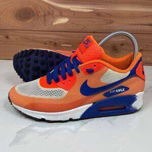 Nike Air Max 90 Hyperfuse Sneakers Orange Blue Running Shoes Mens US 8